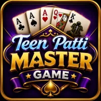 Teen Patti Master Game 2026 featuring an Android card game interface with classic playing cards.
